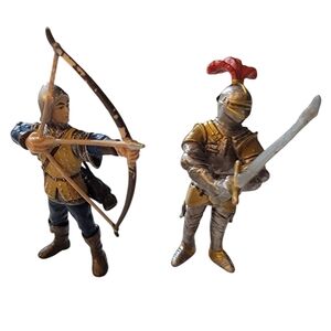 Schleich Germany 2003 #70006 Ritter Figure & #70010 Knight Figure